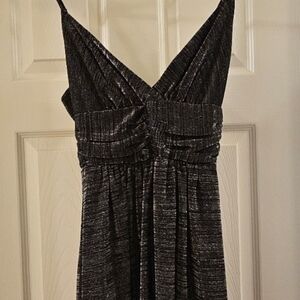 BCBGeneration Shimmering Charcoal Mini Dress